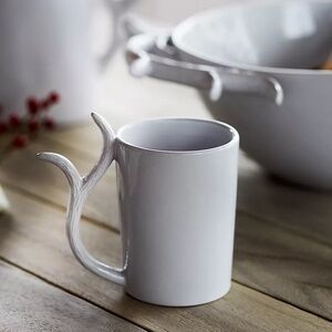 NWT  Set of 4 Anthropologie Terrain Antler Mugs